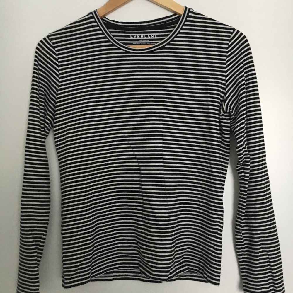 Everlane Long Sleeve Striped Tee